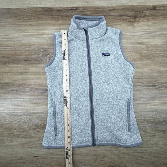 Patagonia Better Sweater Vest Women's Small Knit Fleece Lined Charcoal Grey - Picture 5 of 6